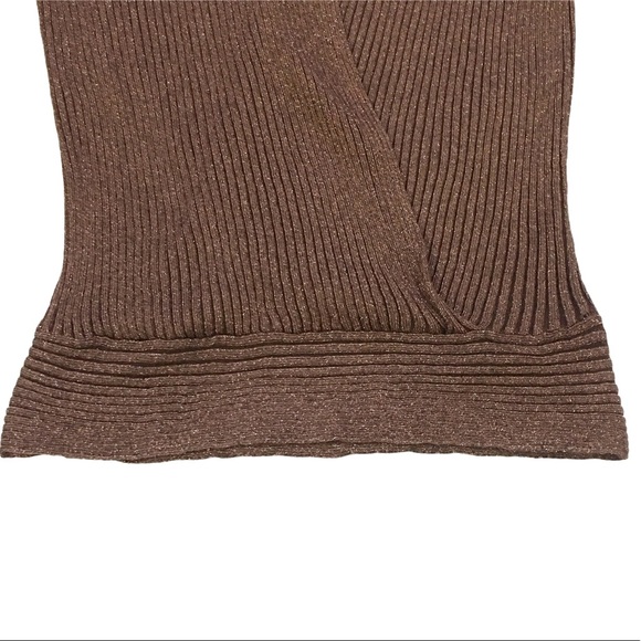 American Jeans wrap front sweater brown medium - Picture 6 of 8
